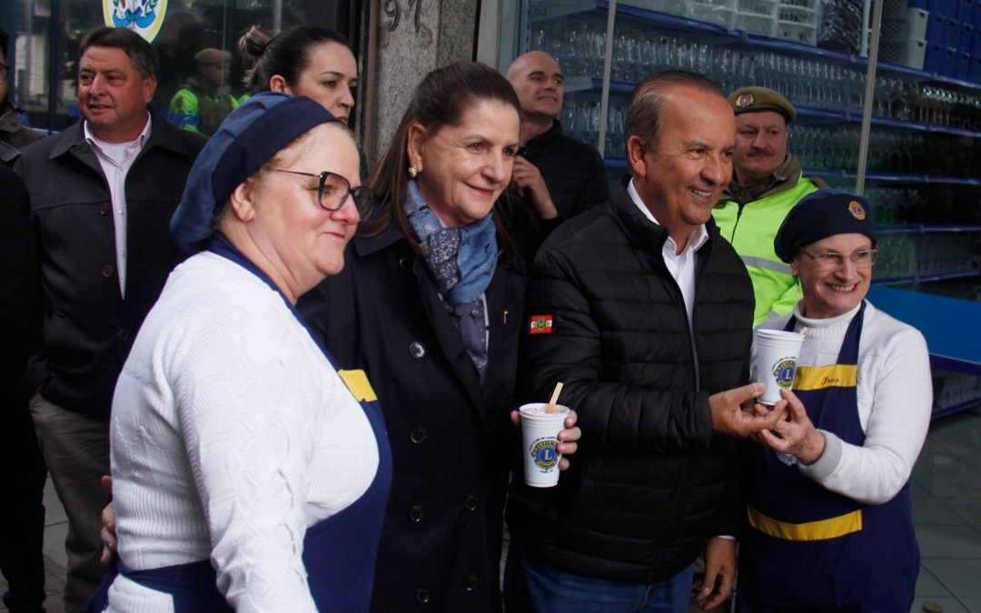 Governador do Estado, Jorginho Mello, participa do sétimo dia da 35ª Festa Nacional do Pinhão, antes de viagem à Ásia