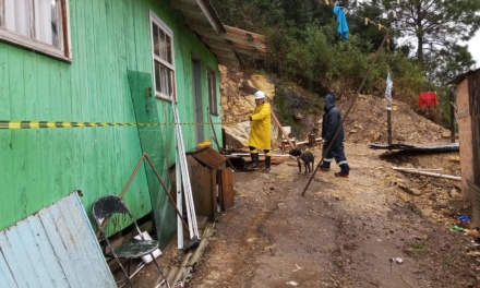 Temporais no final de semana afetaram mais de cem pessoas em treze bairros em Lages