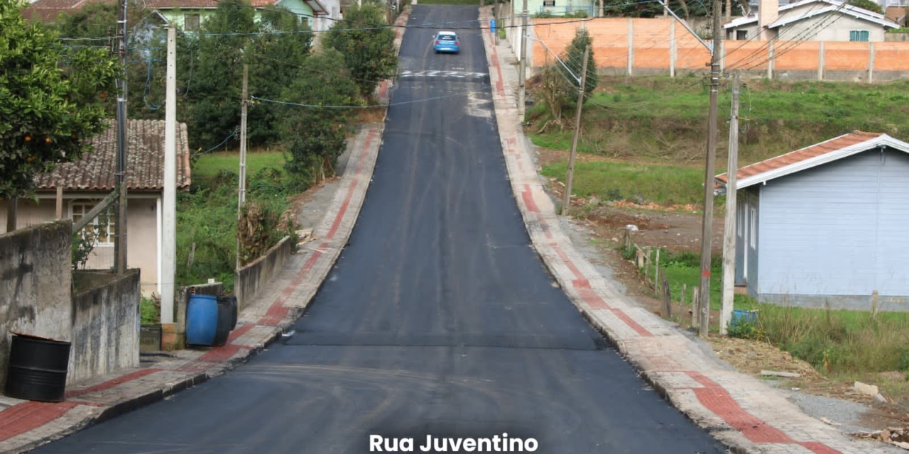 Otacílio Costa avança em infraestrutura com novas ruas pavimentadas nos bairros Fátima e Centro Administrativo
