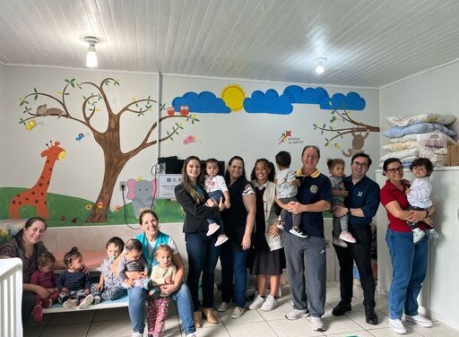 Sala de creche é reformada na parceria Rotary Coral e Uniplac