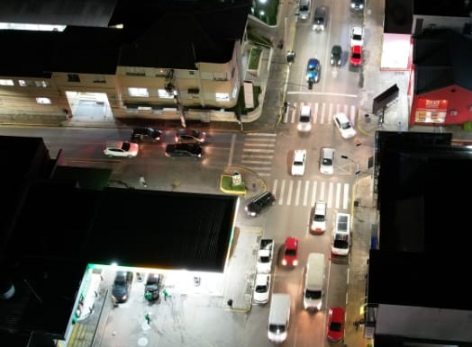 Seplam e Diretran utilizam drone para estudo de tráfego e mobilidade urbana