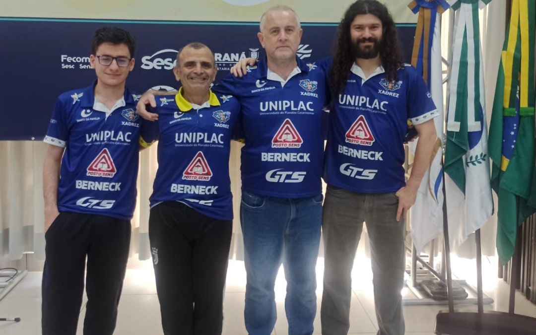 Lageanos estão participando do 9° Torneio Internacional de Xadrez Sesc Caiobá, realizado na cidade de Matinhos, litoral paranaense