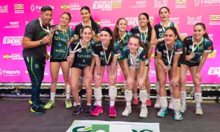 COC Lages conquista medalha de prata no voleibol feminino dos Jesc