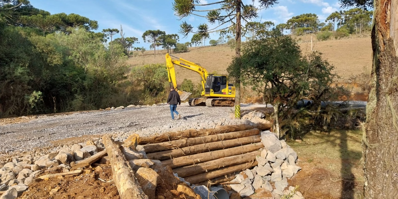 Reconstrução da antiga “Ponte da Taipa”, na Coxilha Rica, está em fase de conclusão
