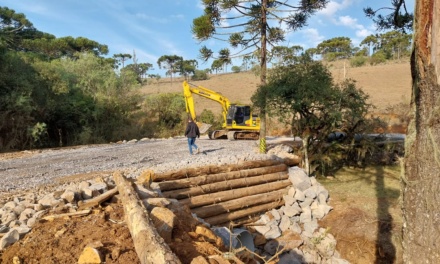 Reconstrução da antiga “Ponte da Taipa”, na Coxilha Rica, está em fase de conclusão