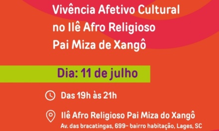 Vivência Afro Cultural em Lages convida comunidade para diálogo e celebração