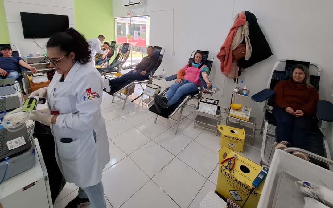 Campanha de doação de sangue mobiliza moradores de Bocaina do Sul