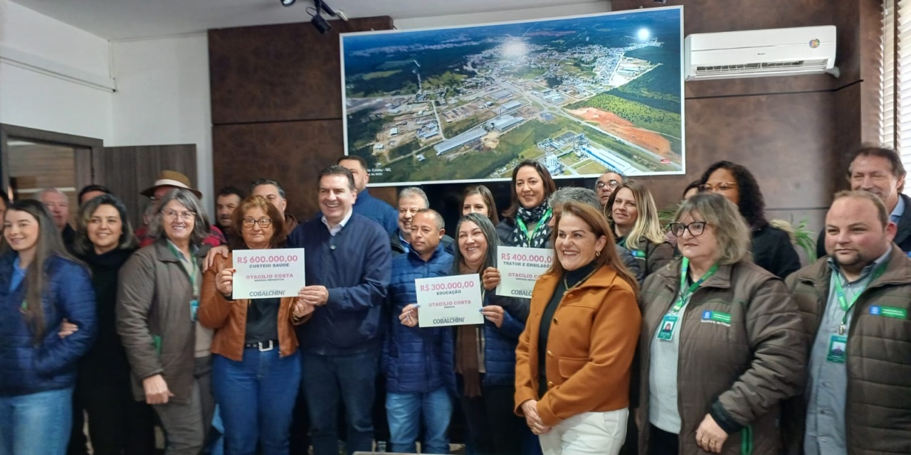 Otacílio Costa recebe mais R$ 1,3 milhão em emenda do deputado federal Valdir Cobalchini