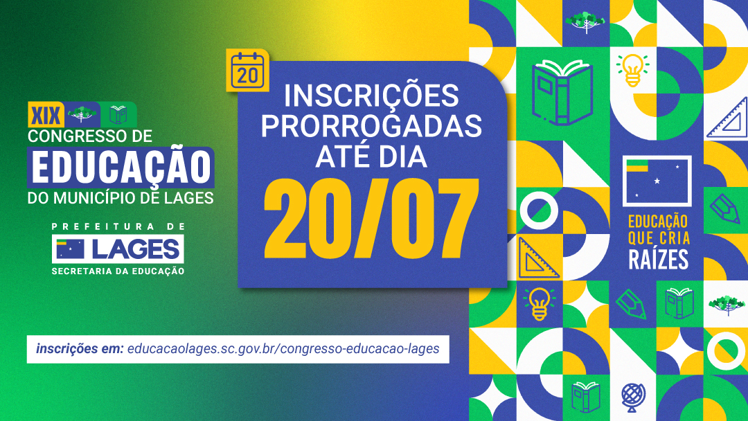 XIX Congresso de Educação do Município de Lages segue com inscrições até o dia 20 de julho