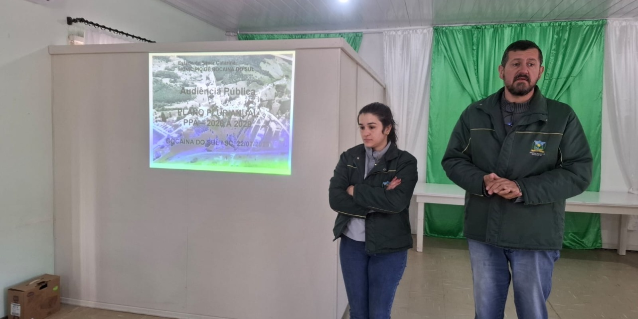 Bocaina do Sul realiza audiência pública para elaboração do PPA 2026–2029