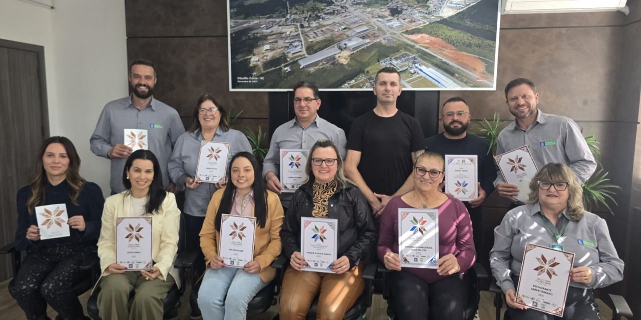 Otacílio Costa reconhece empresas com Selos Verde e Bronze por práticas sustentáveis