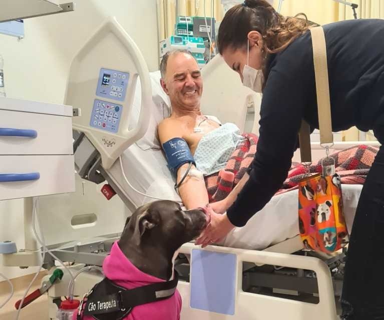 A volta da Cãoterapia no Hospital Nossa Senhora dos Prazeres