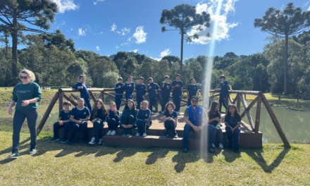 Alunos de Palmeira conhecem o Parque Natural Municipal de Lages em atividade de educação ambiental