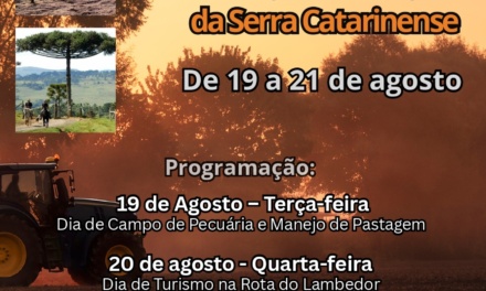 Começa nesta terça-feira a Semana da Agricultura Familiar da Serra Catarinense
