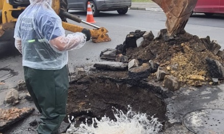 Equipes da Prefeitura de Lages atuam em conjunto em casos de erosão no perímetro urbano