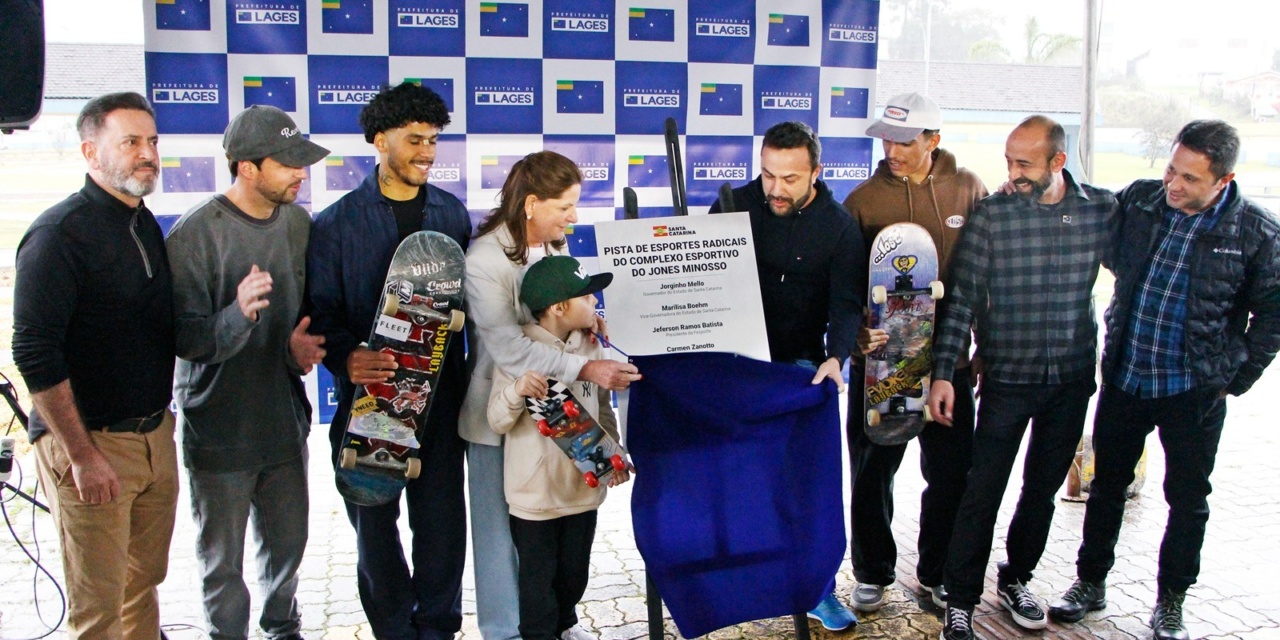 Pista de esportes radicais é oficialmente entregue à comunidade em Lages