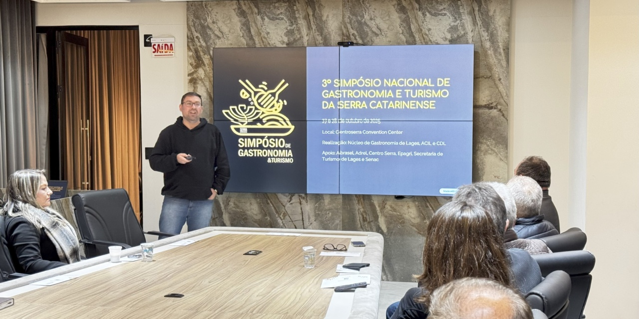Núcleo de Gastronomia apresenta o Simpósio Nacional de Gastronomia e Turismo aos diretores da ACIL