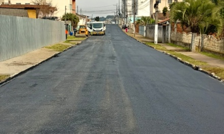 Lages: mais uma recuperação asfáltica concluída