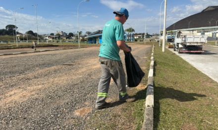 Plantio de gramado é finalizado na Praça do CEU e Secretaria de Serviços Públicos realiza ações de manutenção em diversos pontos da cidade
