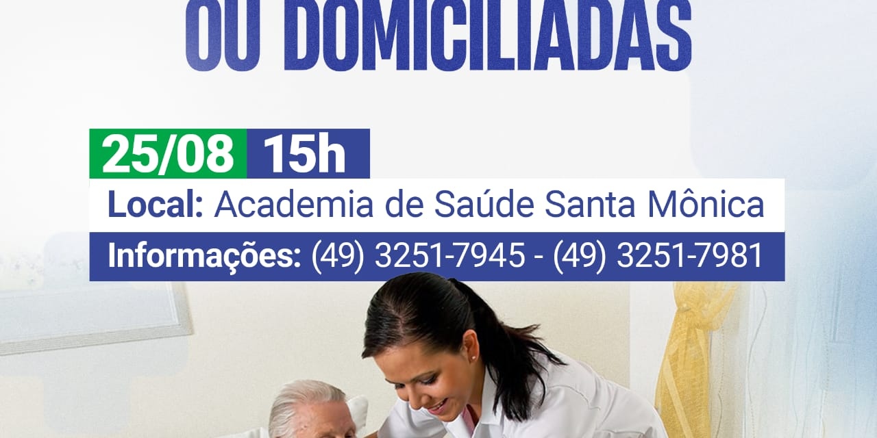Secretaria da Saúde promove encontro para cuidadores e familiares de pessoas acamadas ou domiciliadas