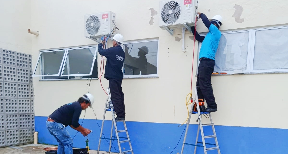 Unidades Básicas de Saúde de Lages recebem melhorias com instalação de condicionadores de ar, bebedouros e filtros de água