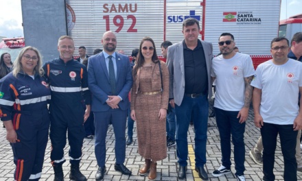 Bocaina do Sul participa de solenidade de entrega de novas motolâncias e equipamentos do SAMU em Florianópolis
