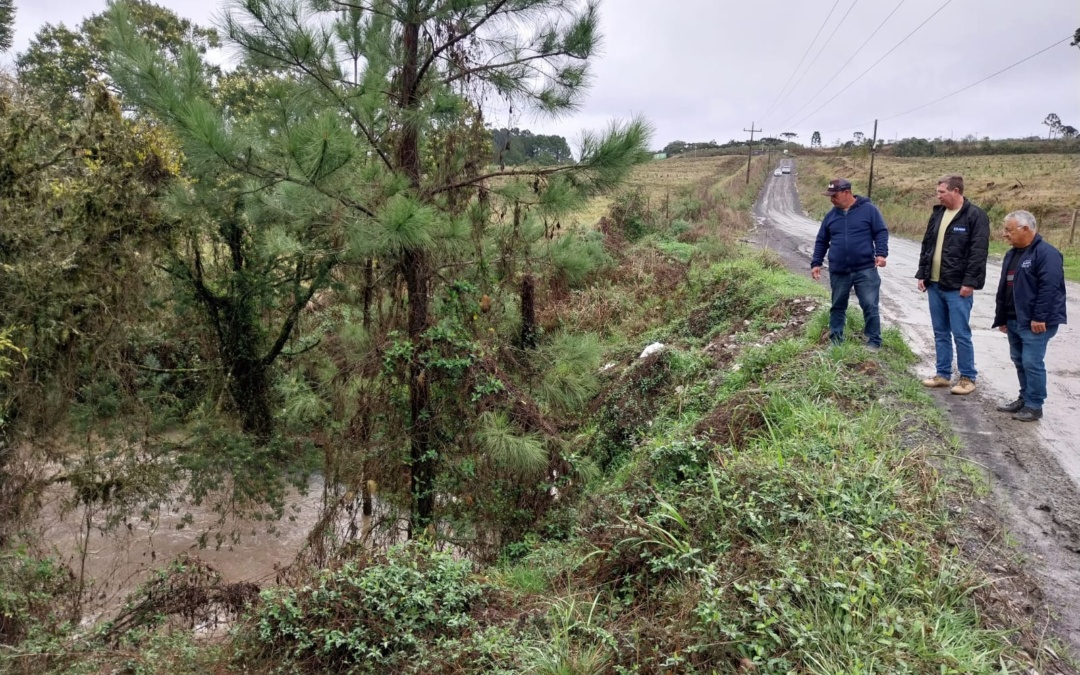Chuvas causam danos na infraestrutura viária do interior do município de Lages