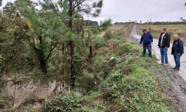 Chuvas causam danos na infraestrutura viária do interior do município de Lages