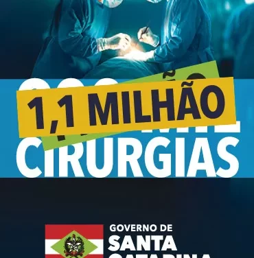 1,1 Milhao de cirurgias Governo Estado de Santa Catarina