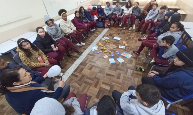 Começaram os Círculos de Paz na Escola Rubens de Arruda Ramos