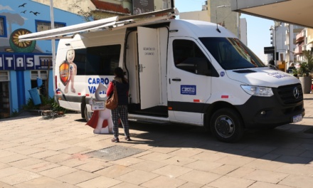 O Carro da Vacina estará no calçadão da Praça João Costa nesta quarta-feira