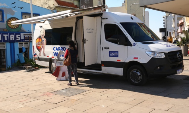 O Carro da Vacina estará no calçadão da Praça João Costa nesta quarta-feira