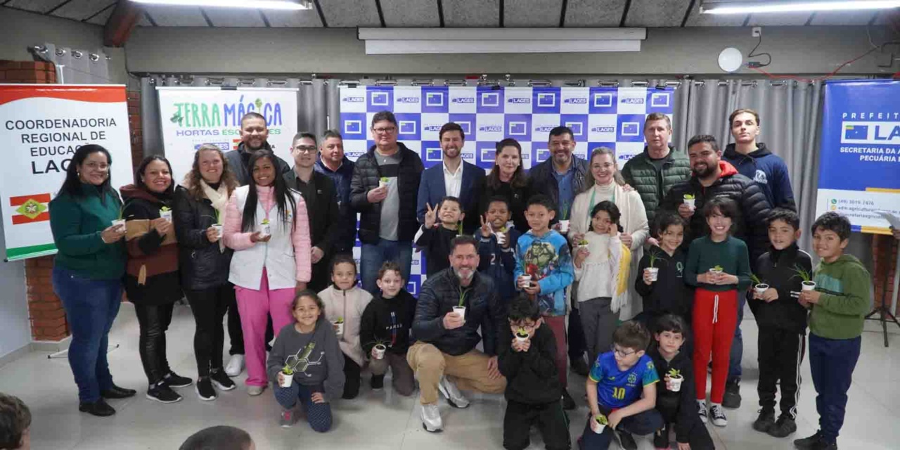 Terra Mágica é lançado em Lages e promoverá cultivo de hortaliças em escolas estaduais e municipais