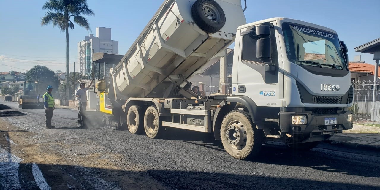 Mais de 15 mil toneladas de massa asfáltica impulsionam infraestrutura em Lages