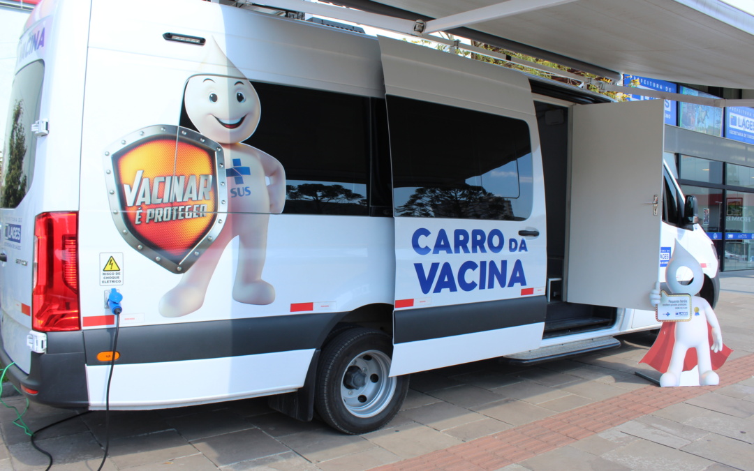 O Carro da Vacina estará no calçadão da Praça João Costa neste sábado
