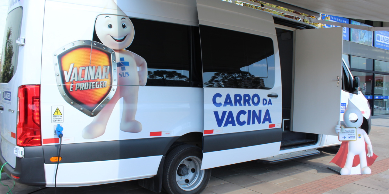 O Carro da Vacina estará no calçadão da Praça João Costa neste sábado