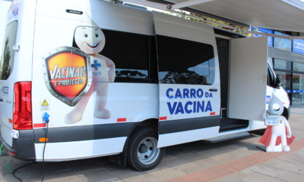 O Carro da Vacina estará no calçadão da Praça João Costa neste sábado