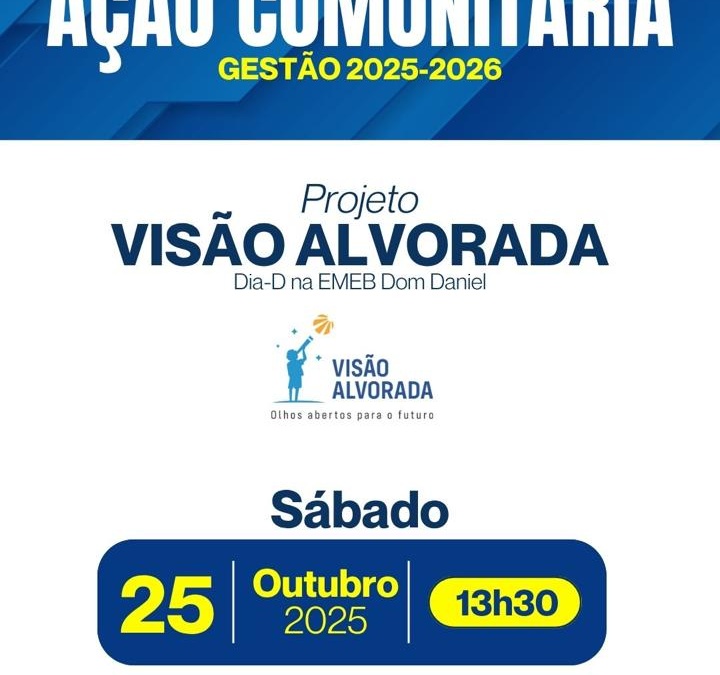 Rotary Club de Lages Alvorada realiza Ação Comunitária na EMEB Dom Daniel neste sábado