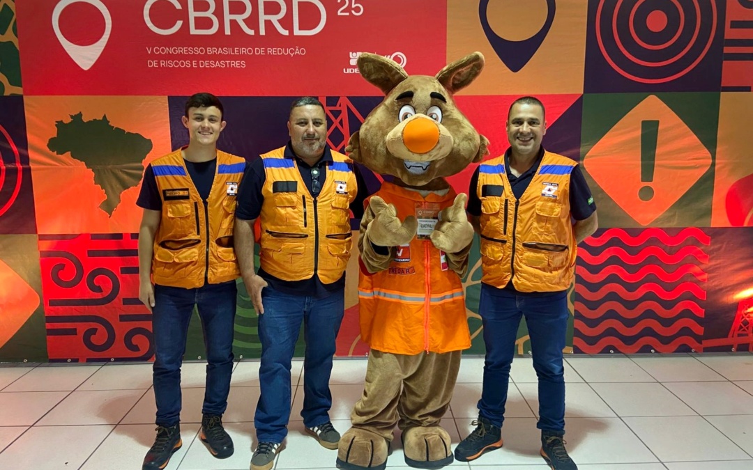 Defesa Civil de Lages presente no Congresso Brasileiro de Redução de Riscos de Desastres