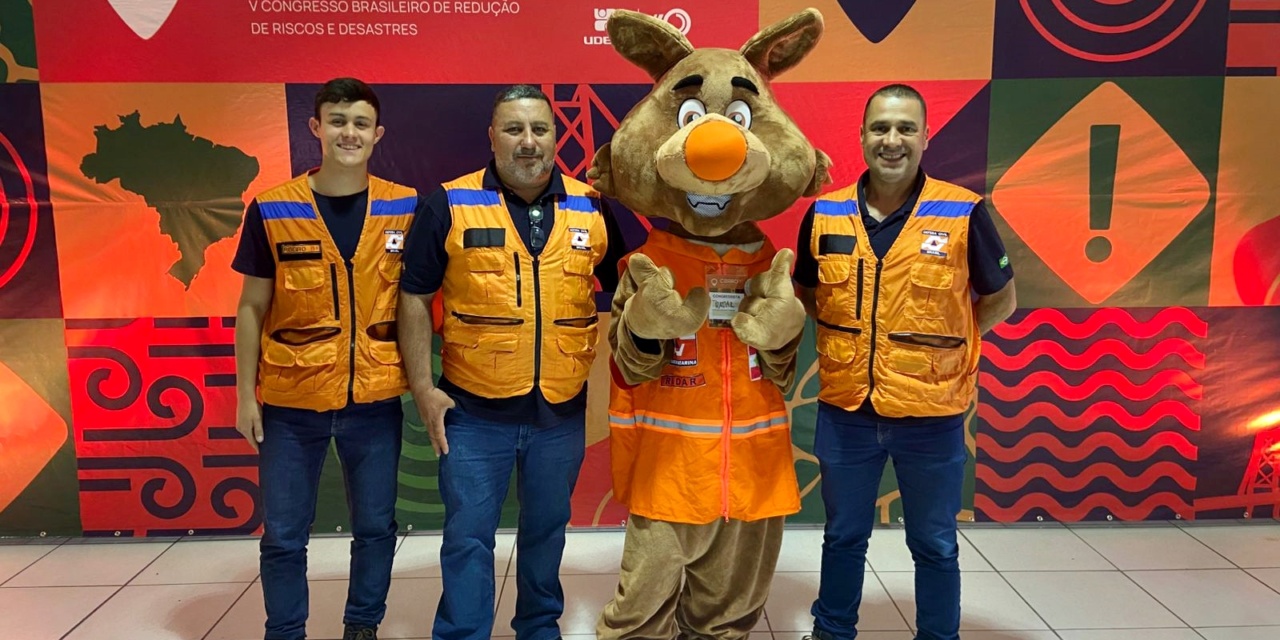 Defesa Civil de Lages presente no Congresso Brasileiro de Redução de Riscos de Desastres