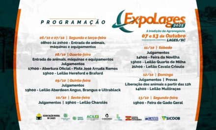 Programação de julgamentos e leilões movimenta a Expolages 2025 a partir desta quarta (8)