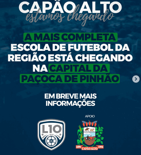 FUTEBOL | Capão Alto, chegou a sua vez