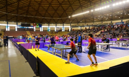 Tênis de mesa movimenta Lages: Primeiro dia da 6ª etapa do Catarinense é um sucesso no Jones Minosso