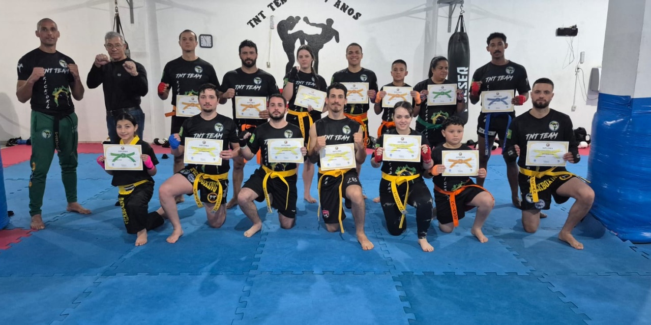 Centro de Treinamento em Lages realiza penúltima graduação de Kickboxing do ano
