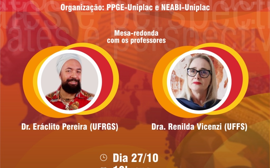 CONVITE: Educação para as relações étnico-raciais: debates e perspectivas