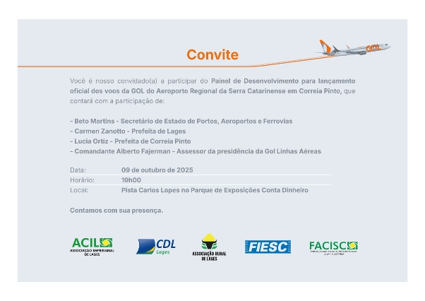 Lançamento do voo da Gol Linhas Aéreas fortalece o desenvolvimento regional durante a Expolages