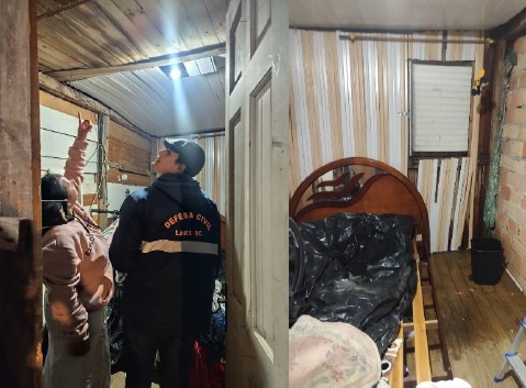 Defesa Civil de Lages atende ocorrências relacionadas às chuvas das últimas horas