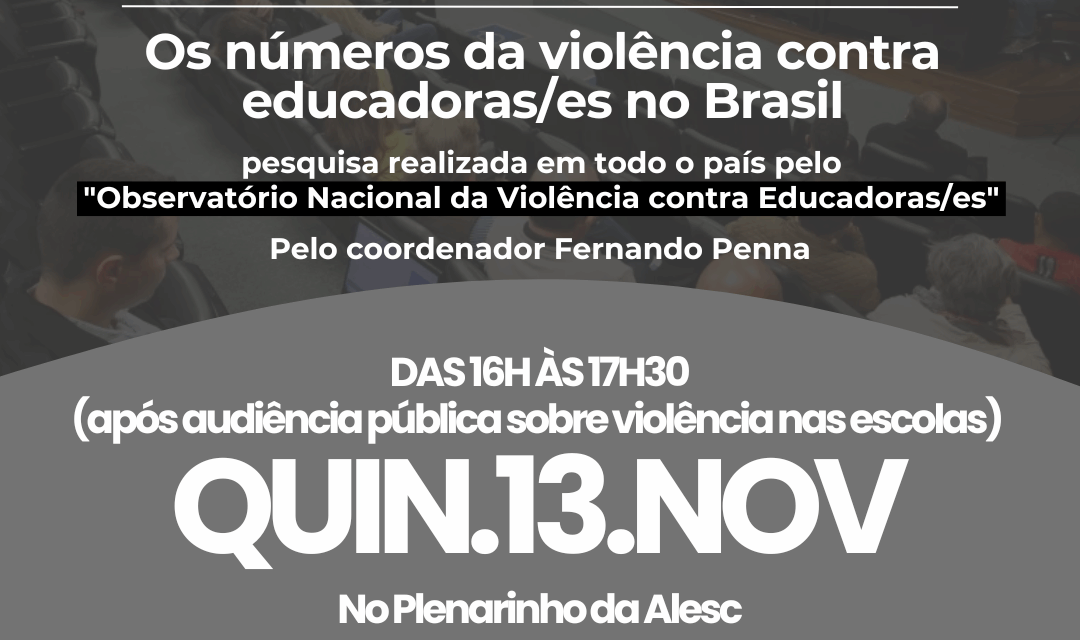 Deputada Luciane Carminatti realiza audiência para discutir escalada de violência contra educadores