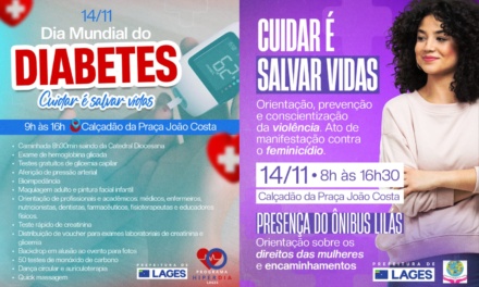 “Cuidar é salvar vidas”: ações marcam Dia Mundial do Diabetes e mobilização contra a violência