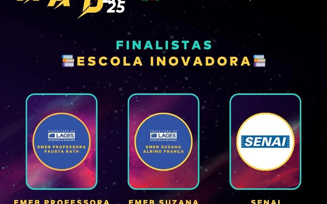 Emebs Professora Fausta Rath e Suzana Albino França são finalistas do Orion Awards 2025 na categoria Escola Inovadora